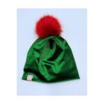 Full-View-–-Green-Velvet-Beanie-Hat-with-Red-Pom-by-NBL.jpg